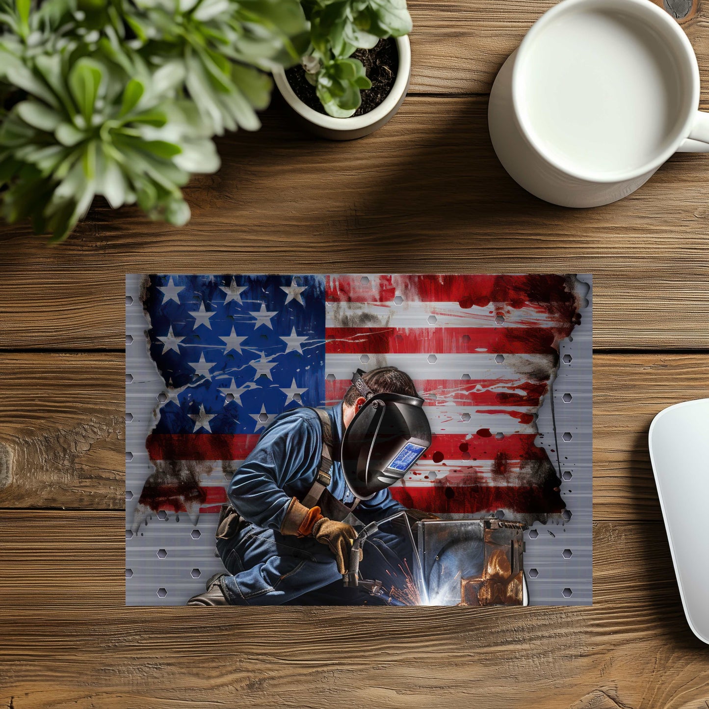 American Welder Mousepad