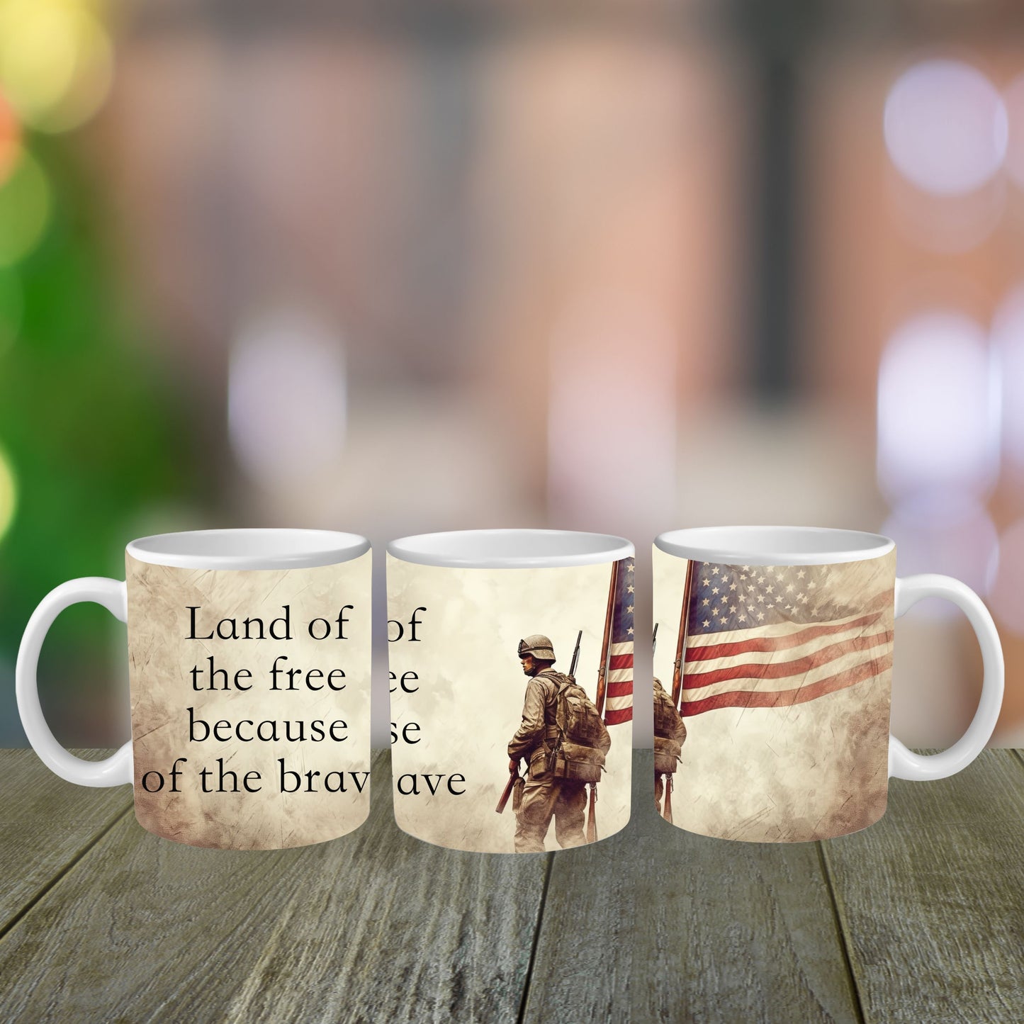 Land Of The Free Because Of The Brave Mug