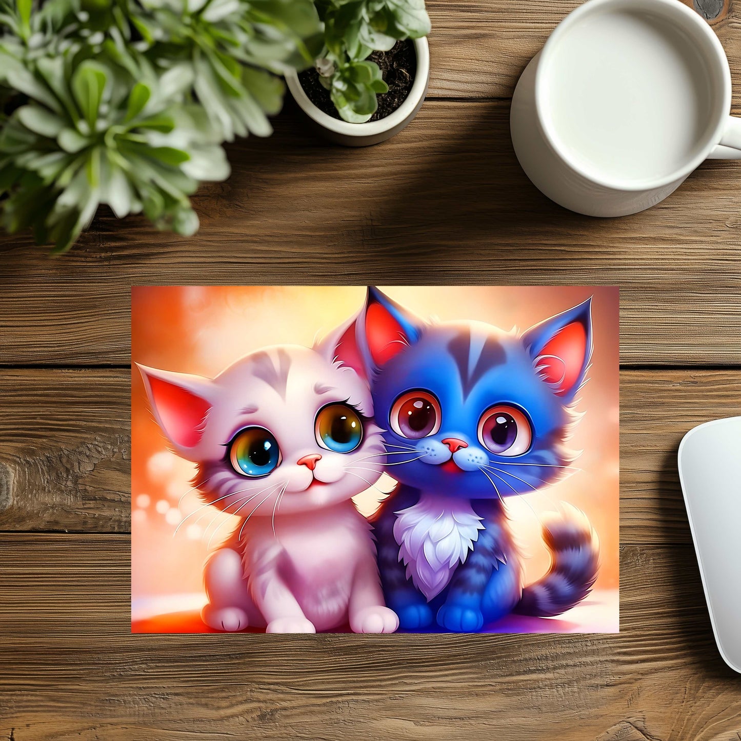 Duel Kitty Mousepad