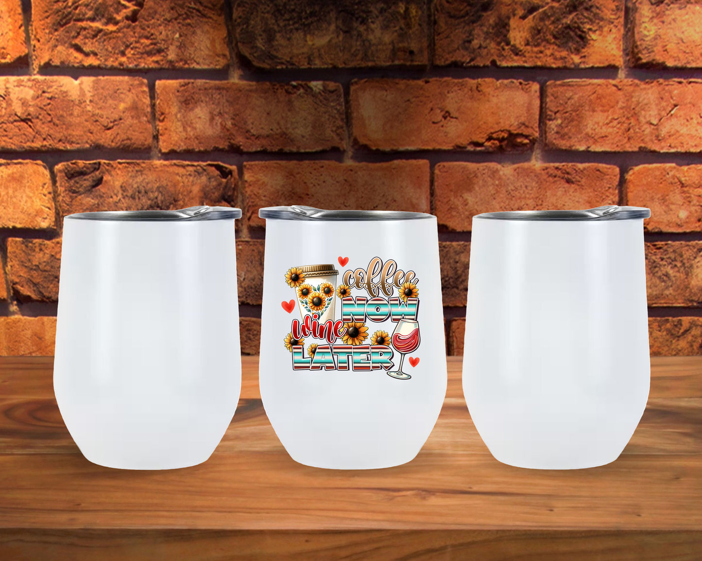 Light Brown Dog With Red Tie Wine Glass Tumbler