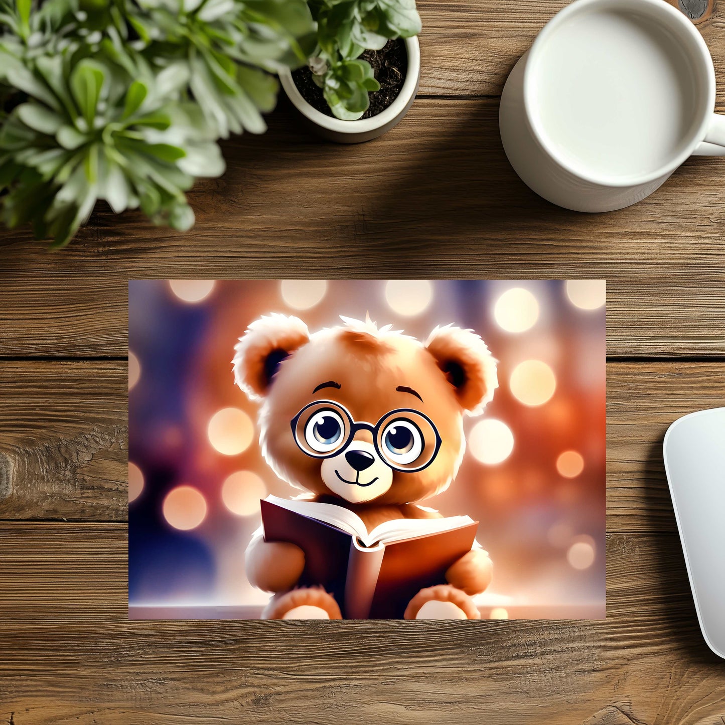 Teddy Bear Book Mousepad