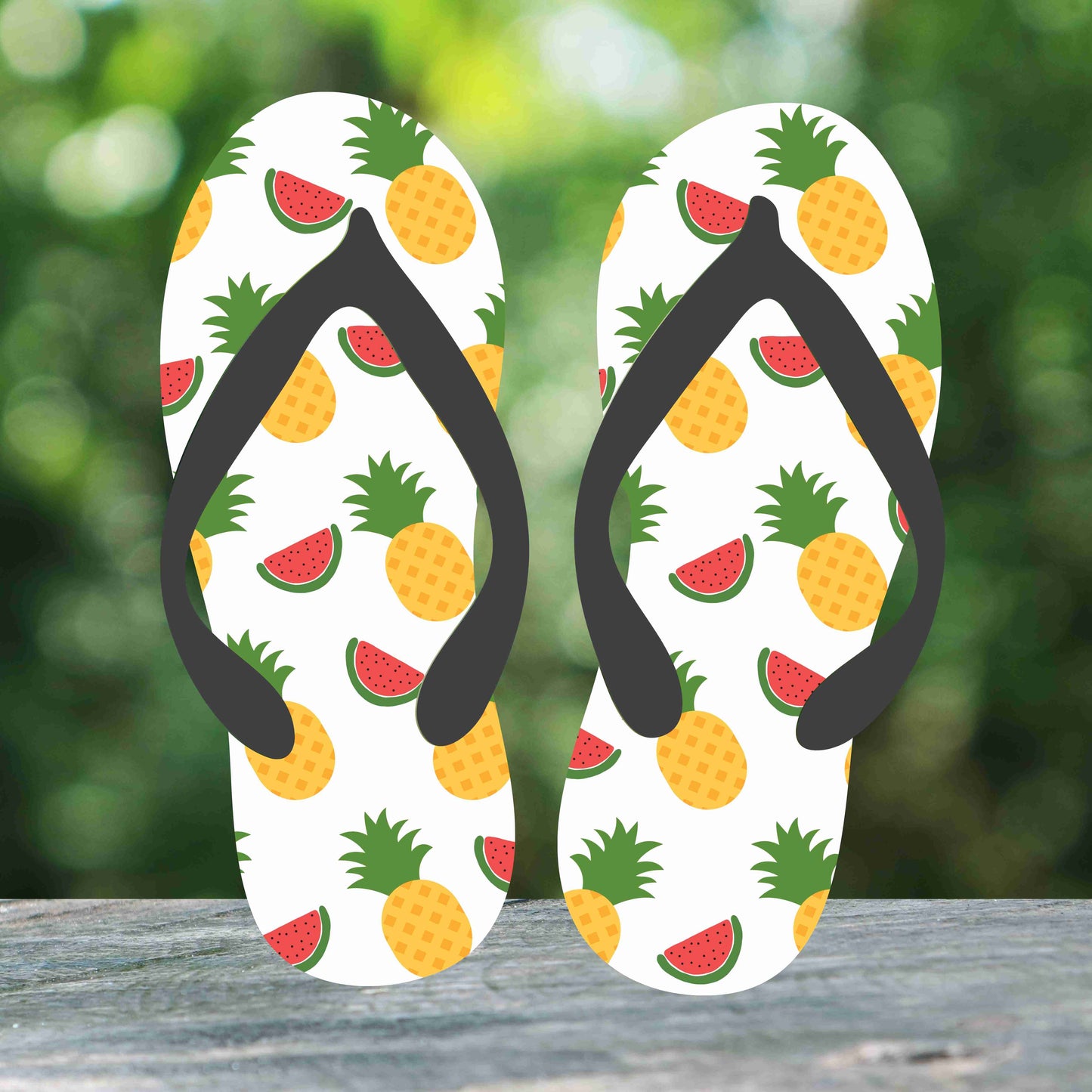 Strawberry Pineapple Watermelon Flip Flops