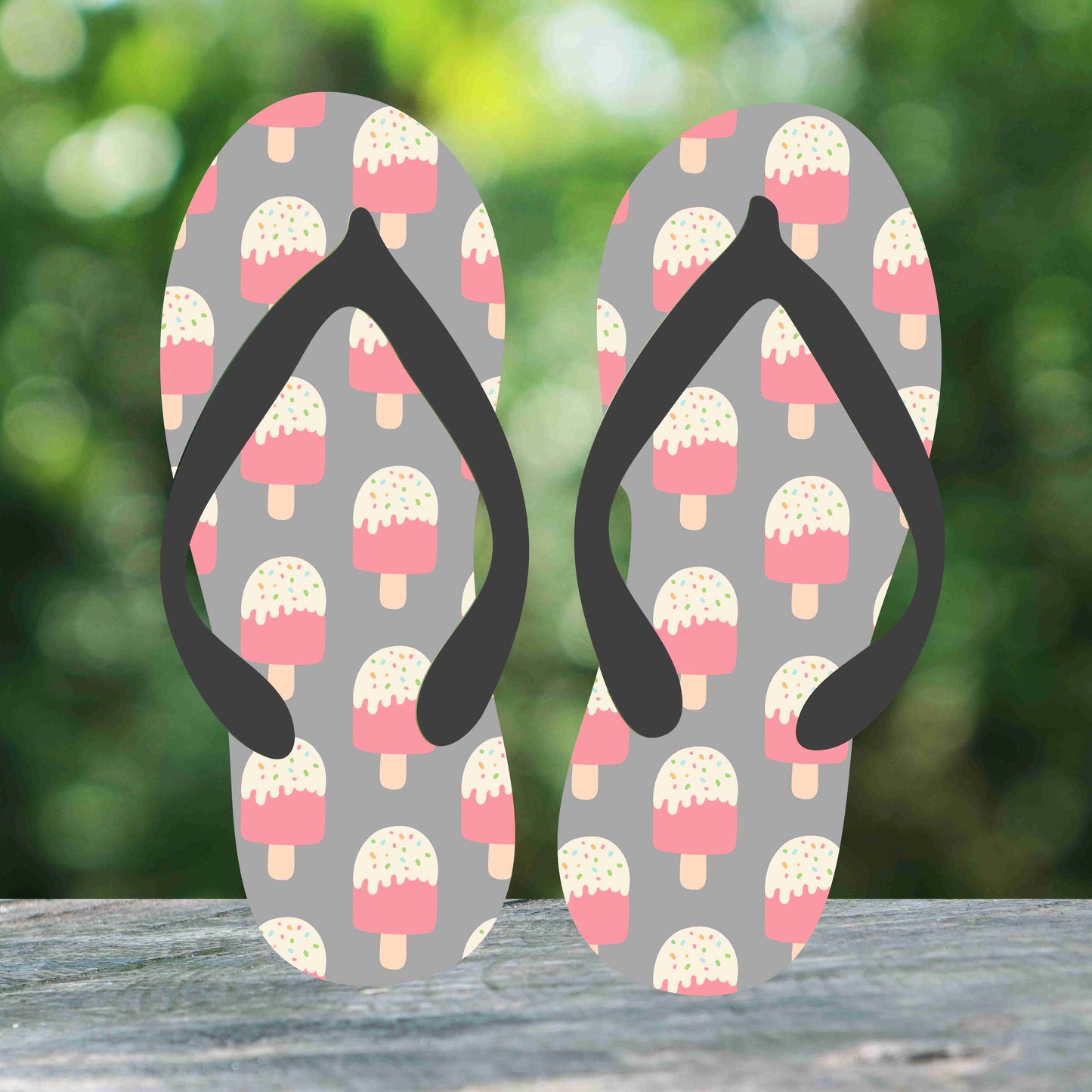 Pink Strawberry Pineapple Watermelon Flip Flops