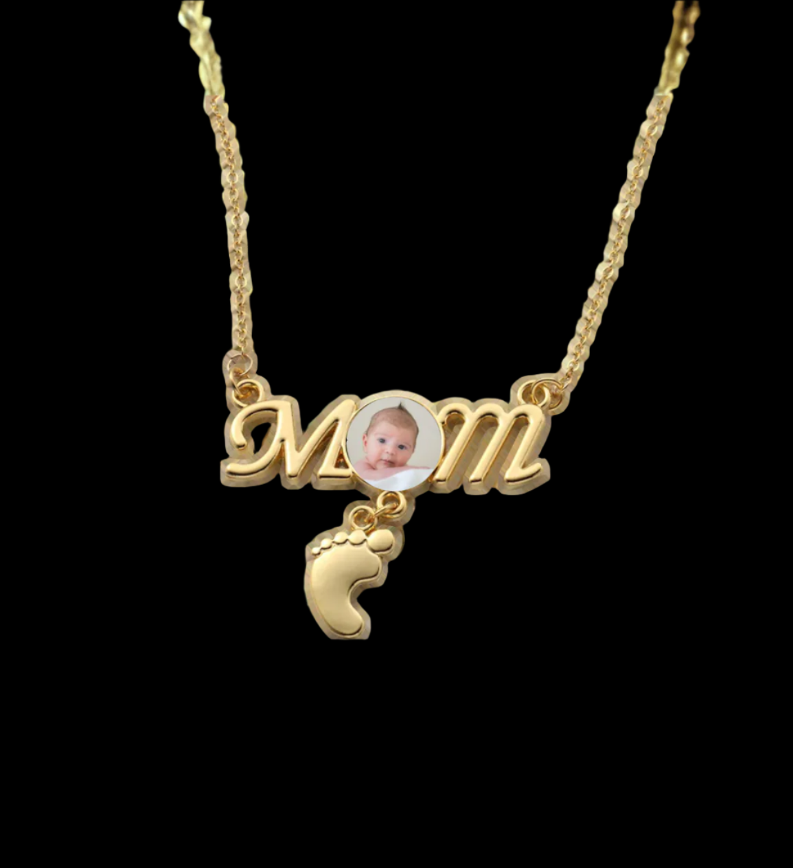 Mom Necklace With Custom Photo