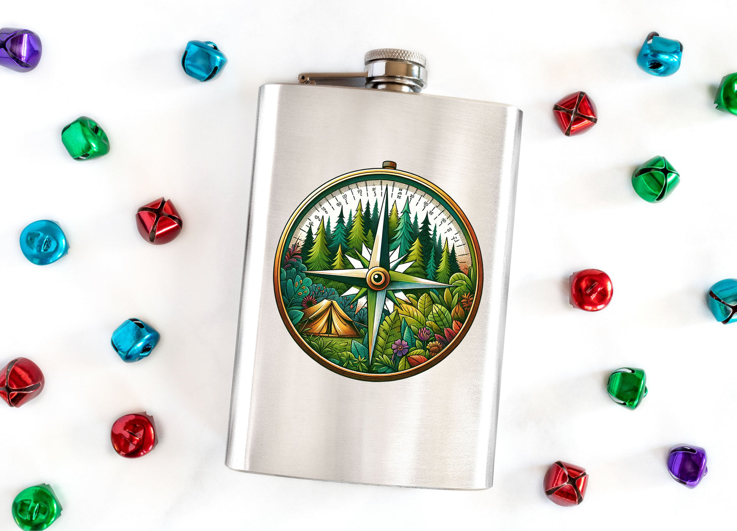 Camping Compass Flask