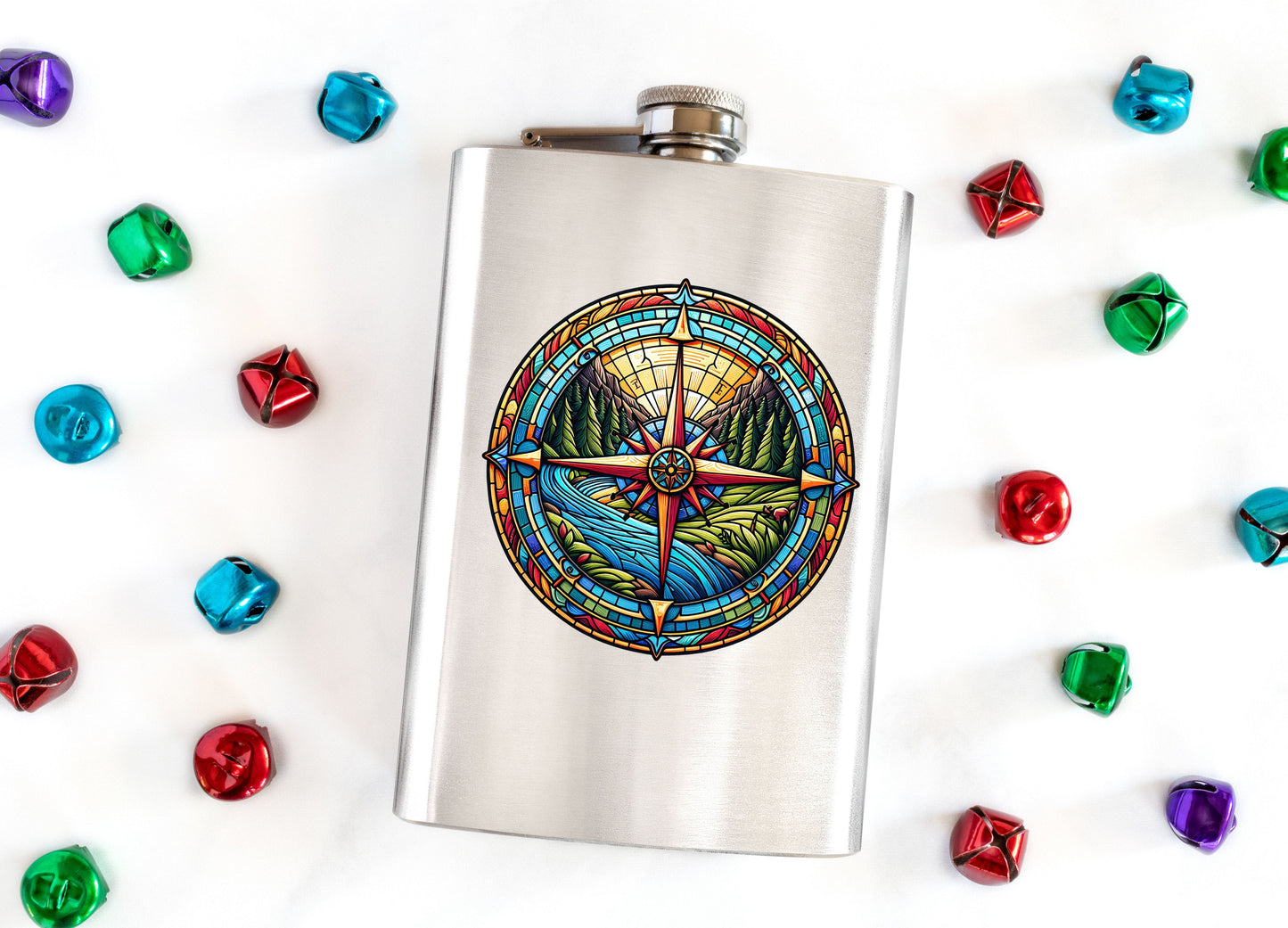 River Compass Flask