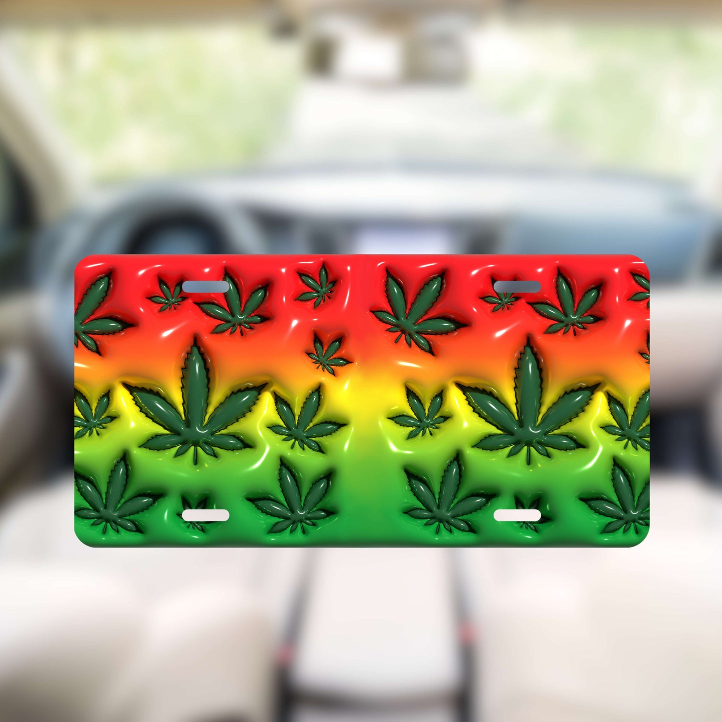 Cannaleaves License Plate