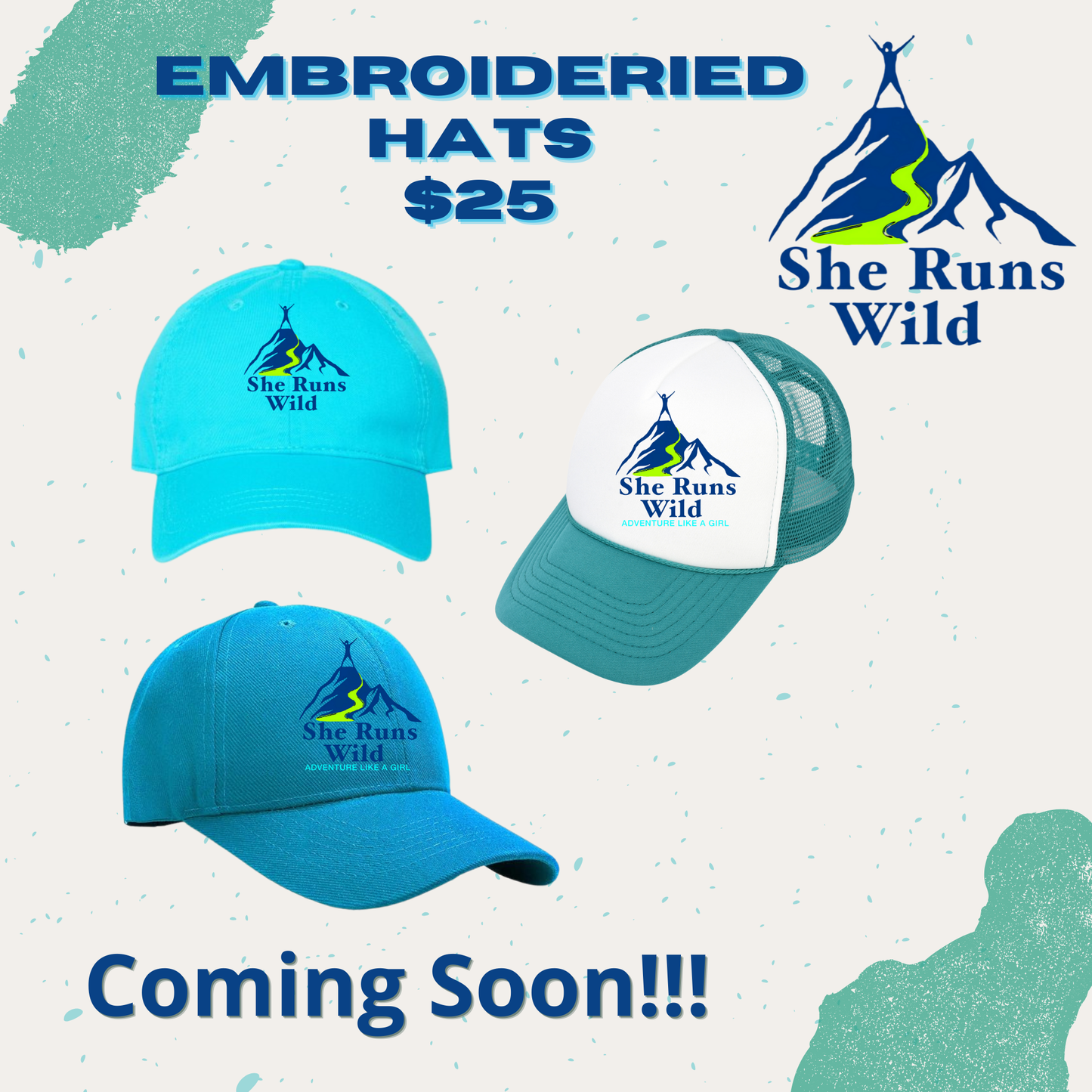 She Runs Wild Embroidered Hat (Coming Soon)