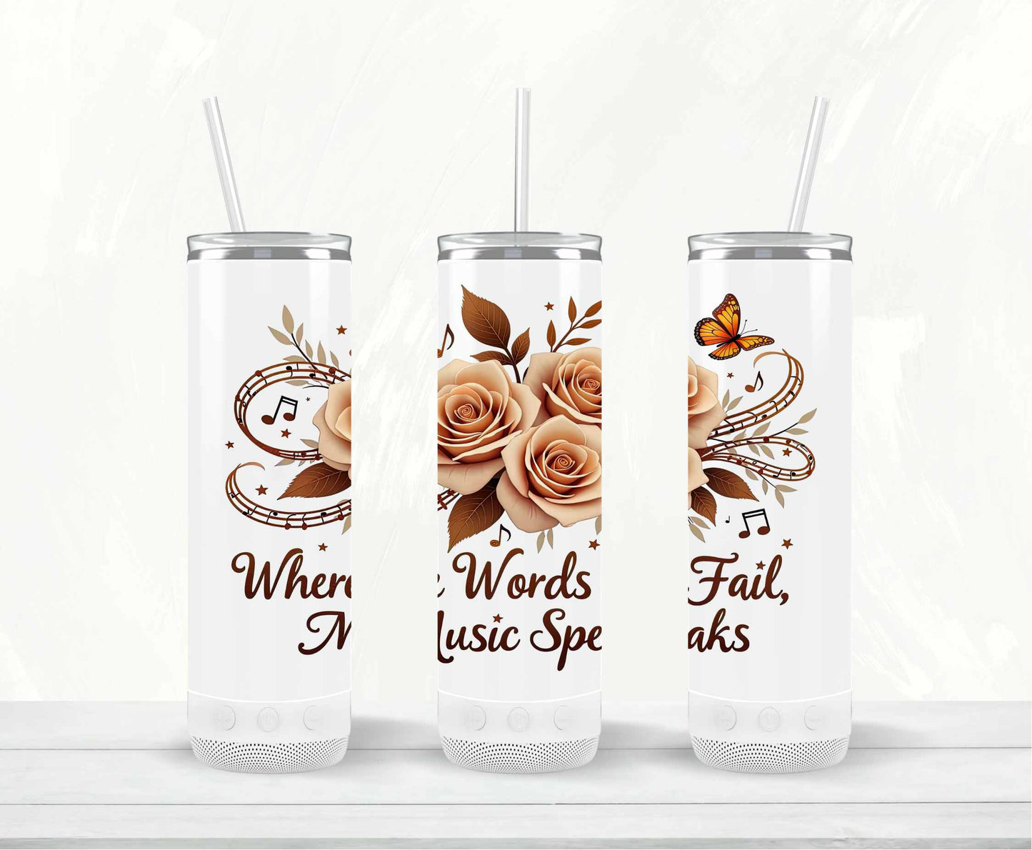 When Words Fail Speaker Tumbler