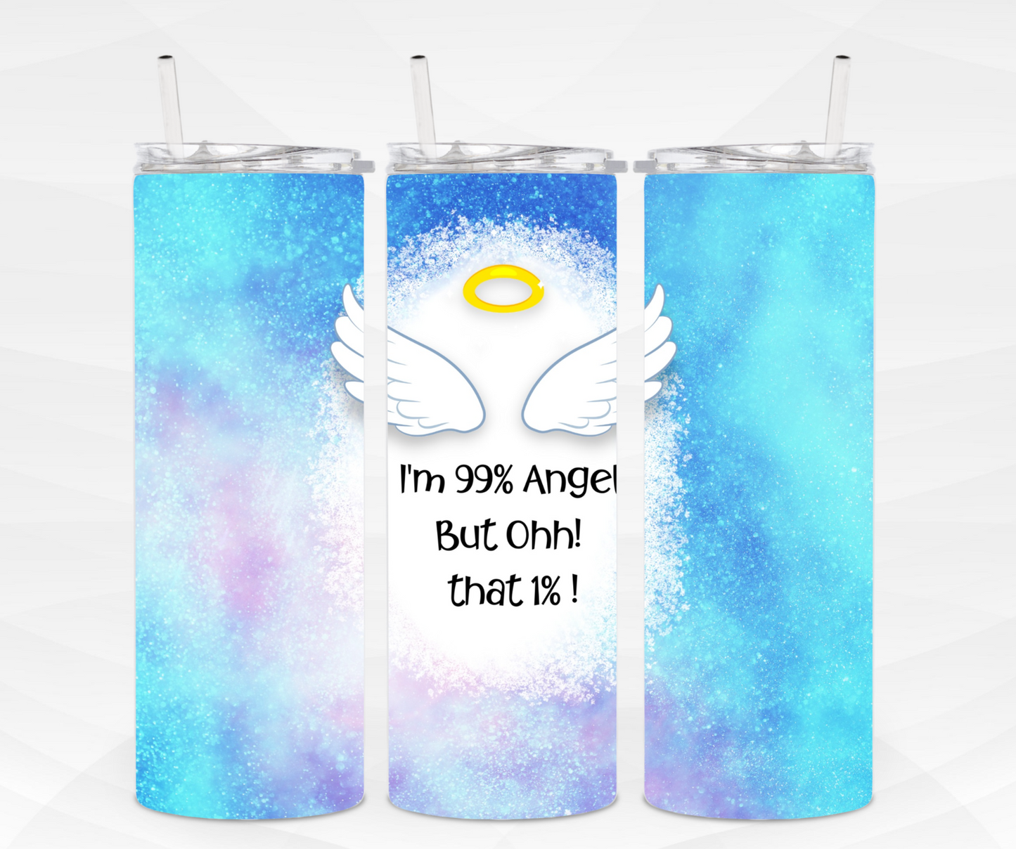99% Angel Skinny Tumbler
