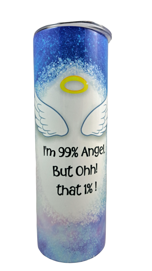 99% Angel Skinny Tumbler