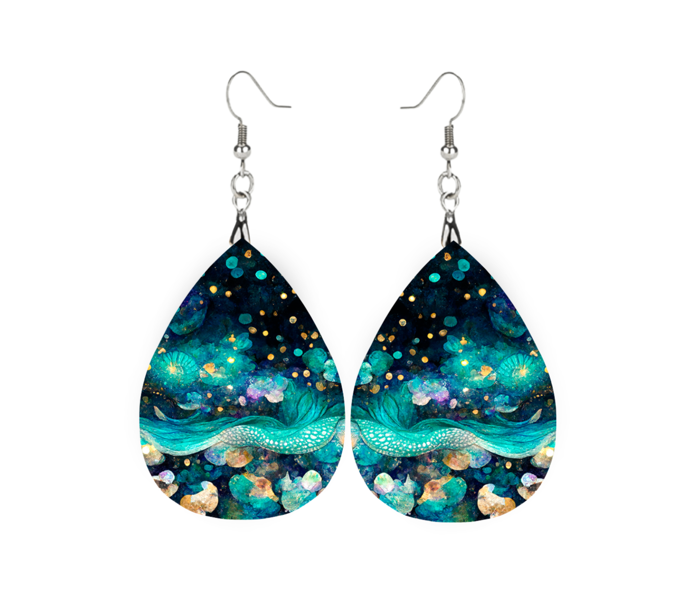 Ocean Teardrop Earrings