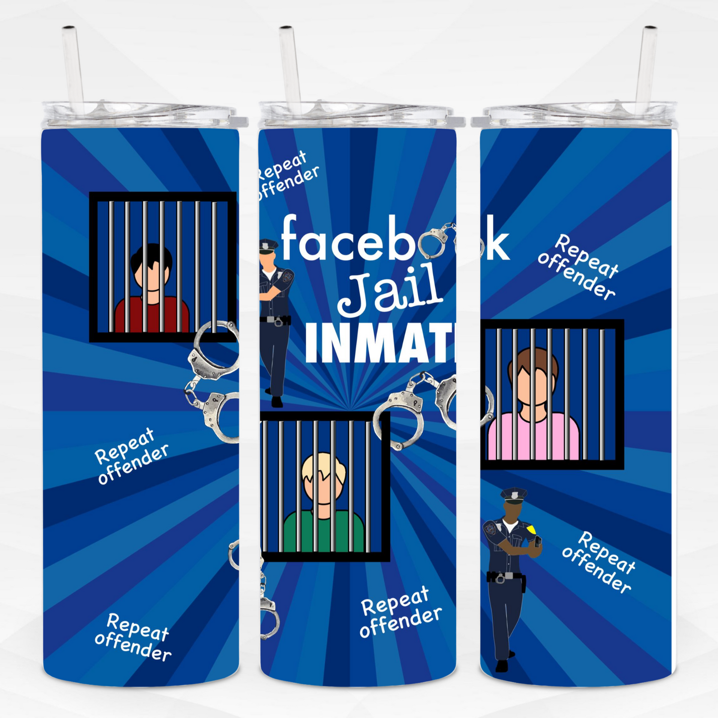 FB Jail Skinny Tumbler