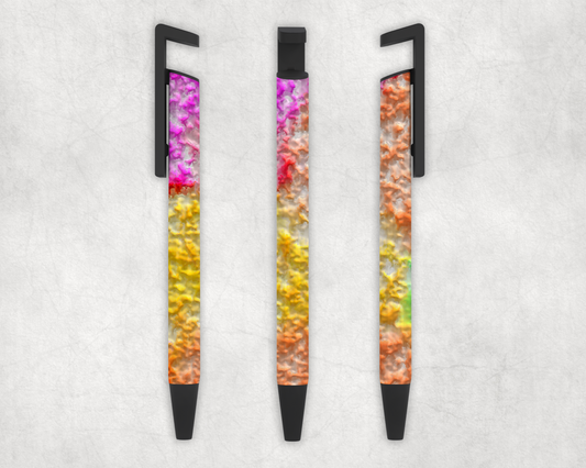 3D Pink/Yellow/Brown Pen