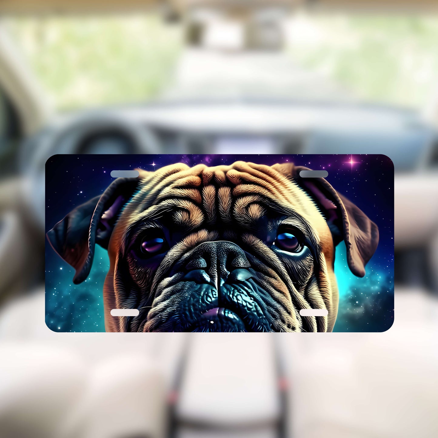 Pug License Plate