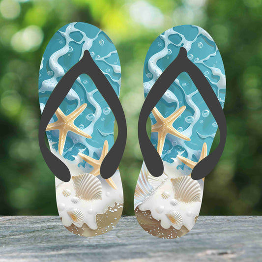 Beachy Starfish Flip Flops
