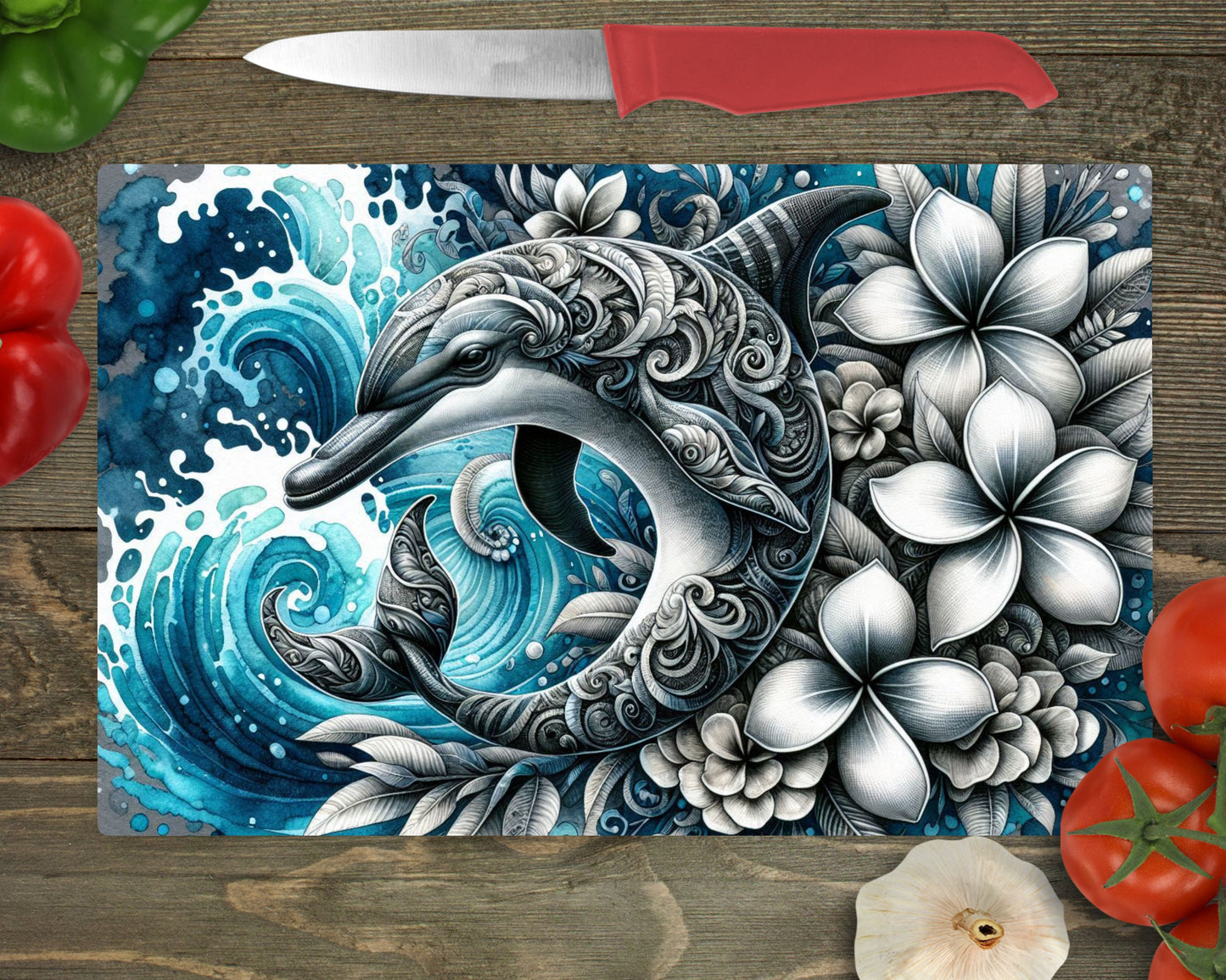 Dolphin Swirl Cutting Board
