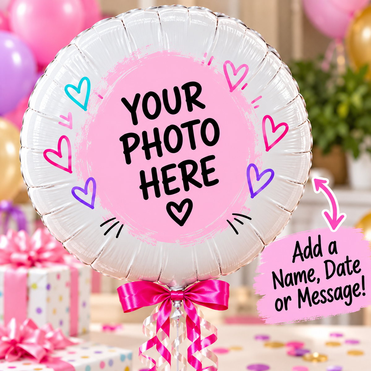 Personalized 18-Inch Photo Mylar Balloon