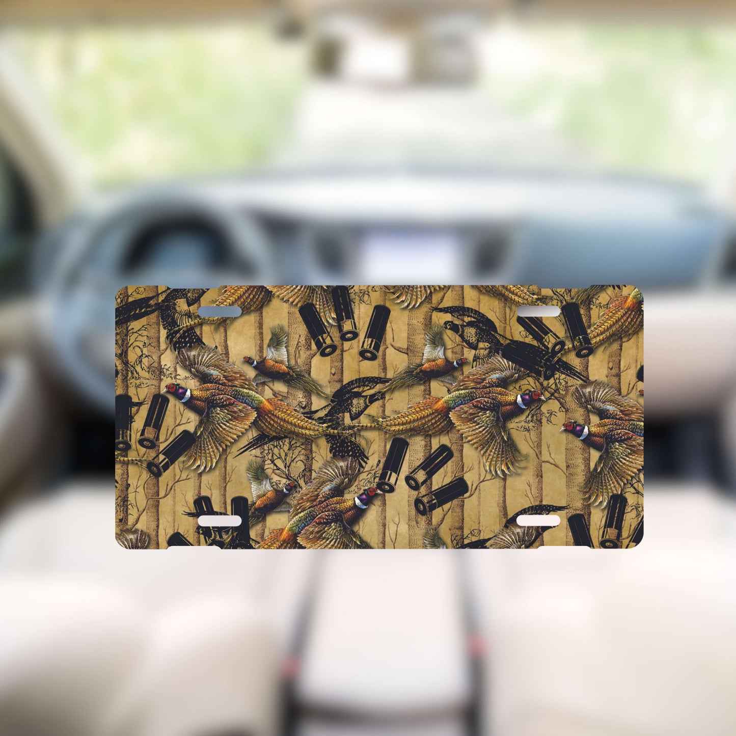 Bullets Ducks And Camo License Plate