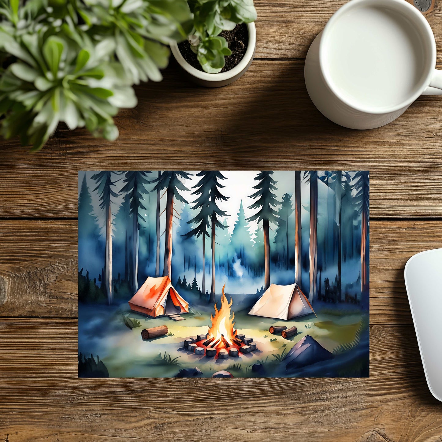 Two Tents Camping Mousepad