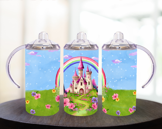 Castle With Rainbow 12 oz Sippy Cup