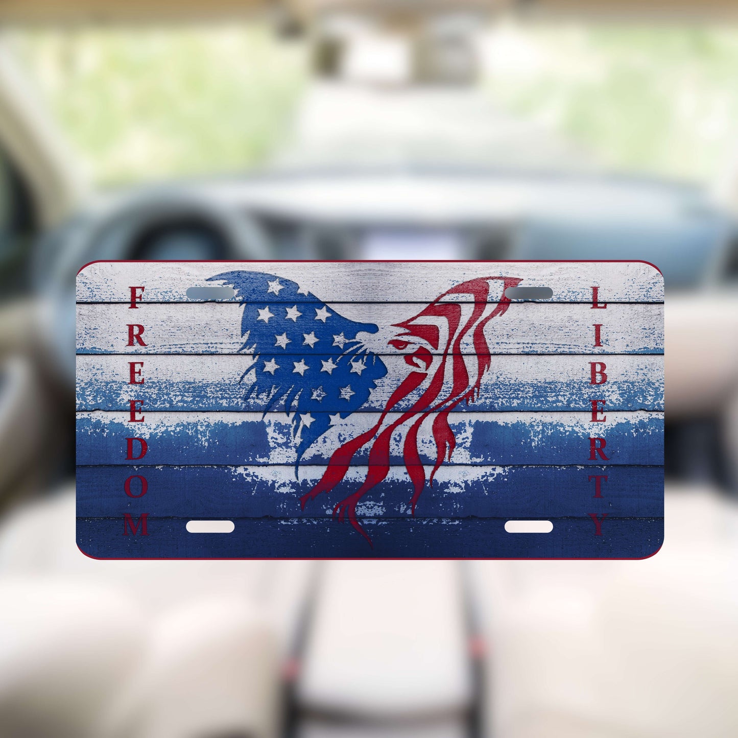 Freedom And Liberty License Plate