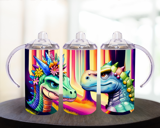 Rainbow Dragons 12 oz Sippy Cup