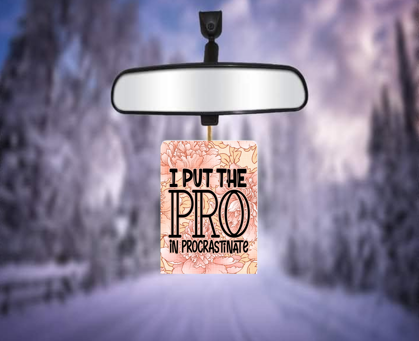 I Put The Pro In Procrastinate Rectangular Air Fresheners