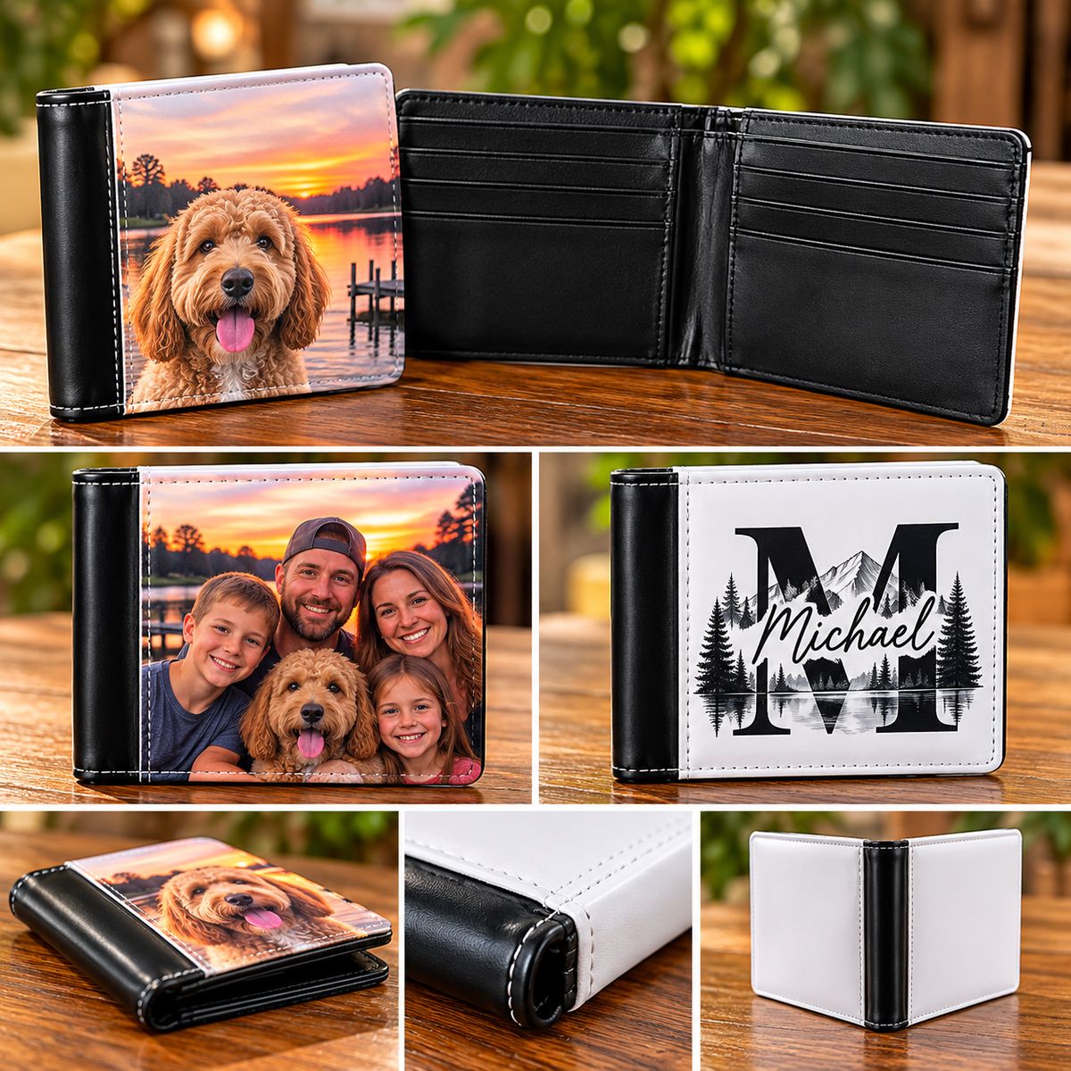 Personalized Photo Bifold Wallet – Custom Sublimation Wallet