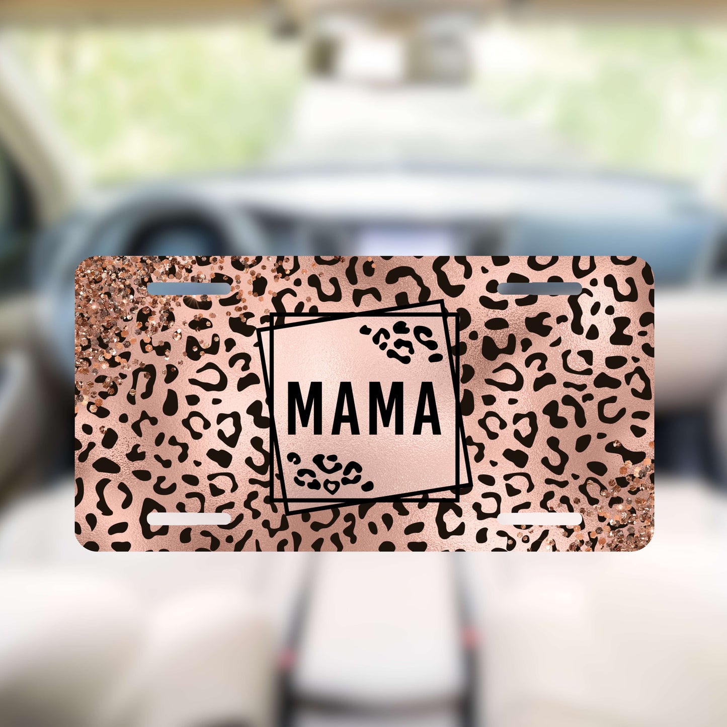 Mama Coral License Plate
