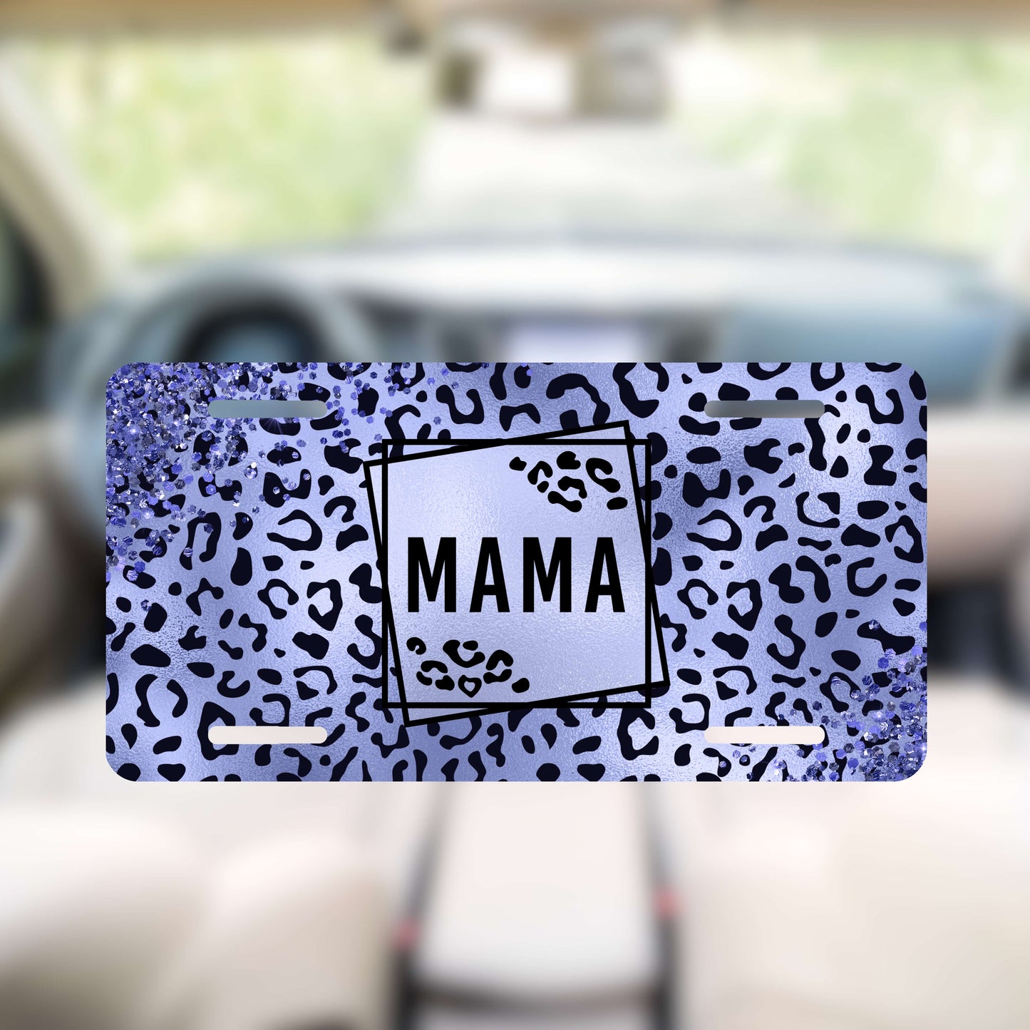 Mama Blue License Plate