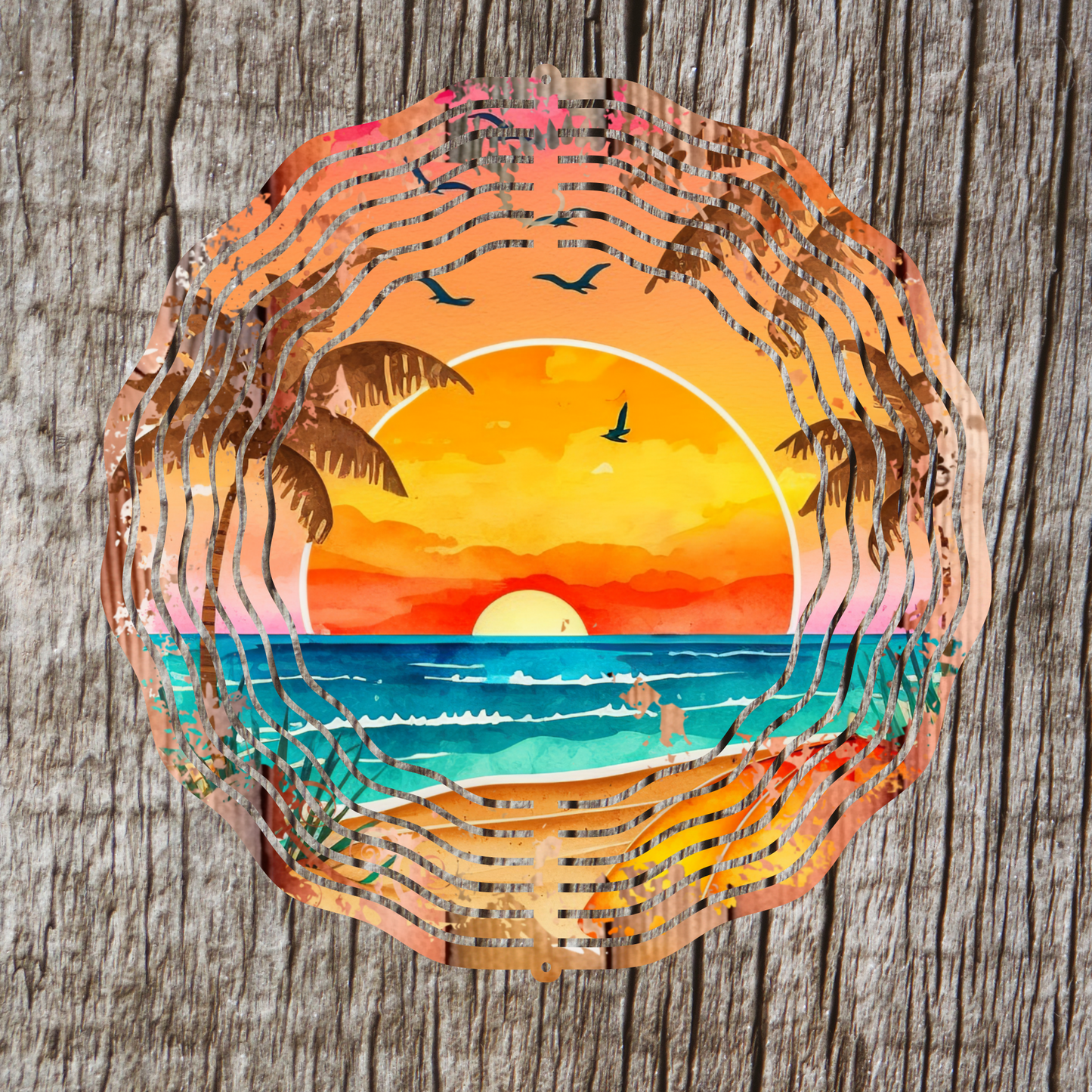 Sunset Beach Wind Spinner