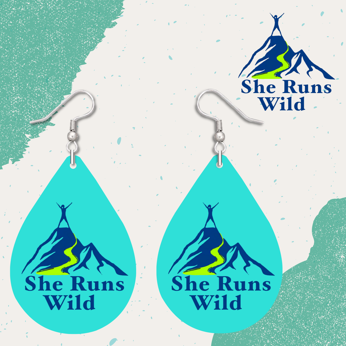 She Runs Wild Teardrop Earrings
