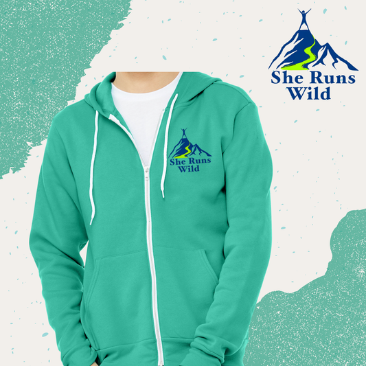 She Runs Wild Fleece Full-Zip Hooded Sweatshirt