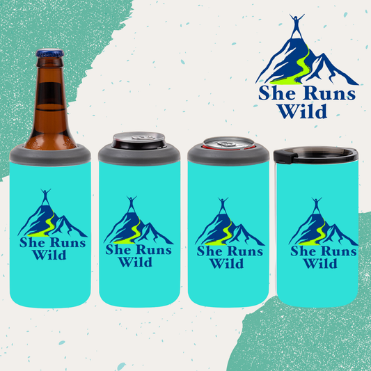 She Runs Wild 4-in-1 Can Cooler