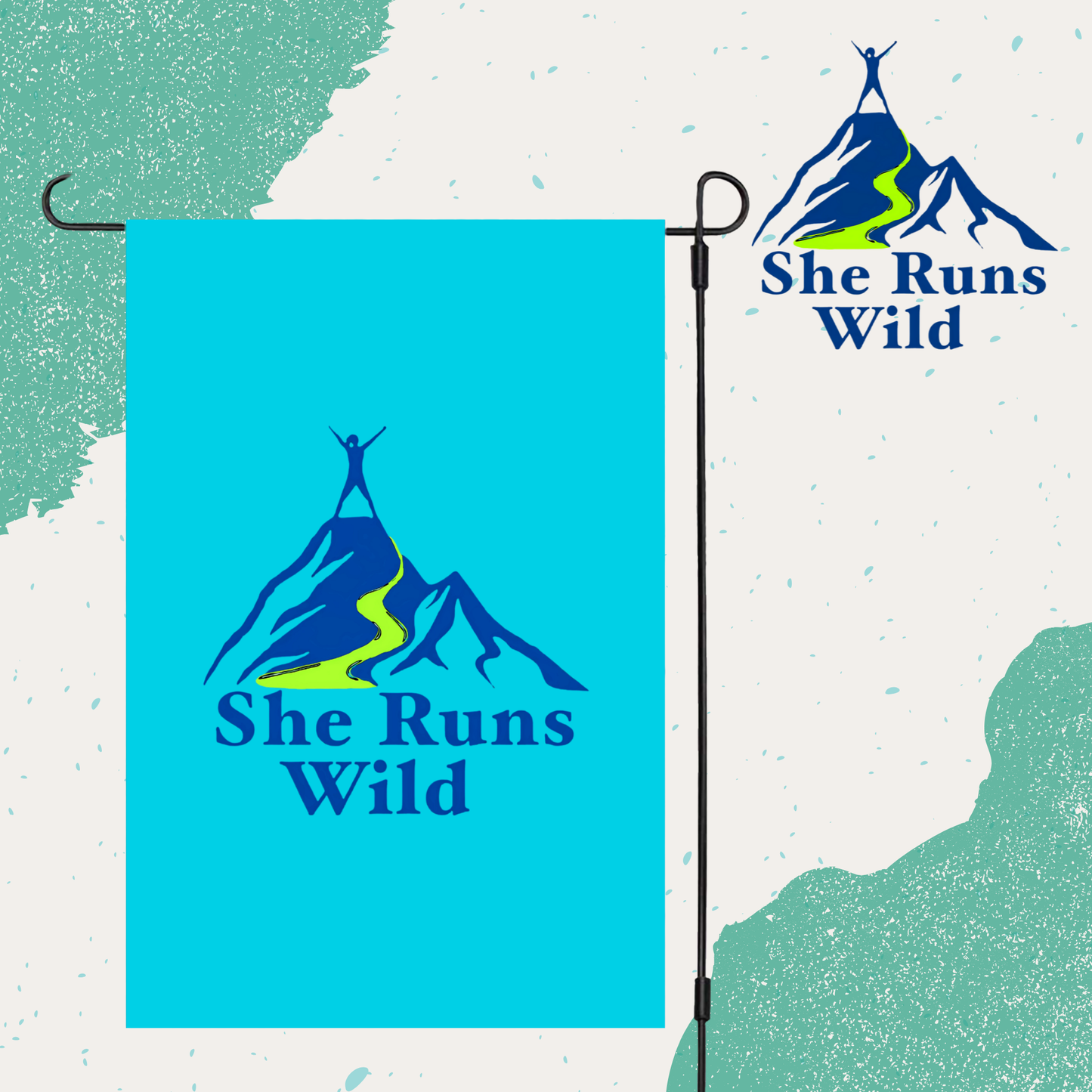 She Runs Wild Garden Flag