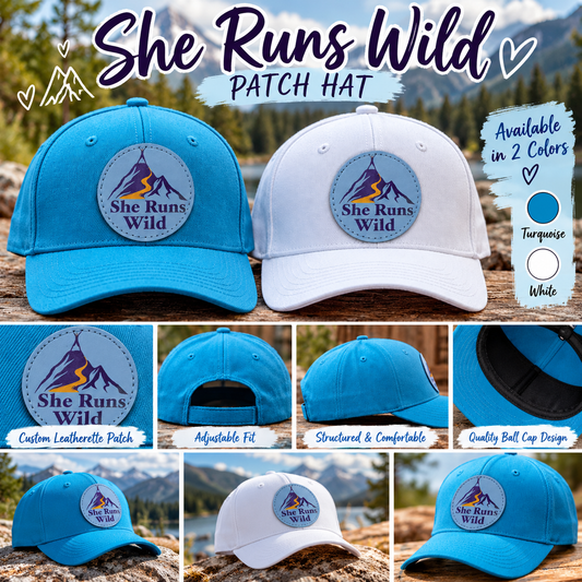 She Runs Wild Leatherette Patch Hat