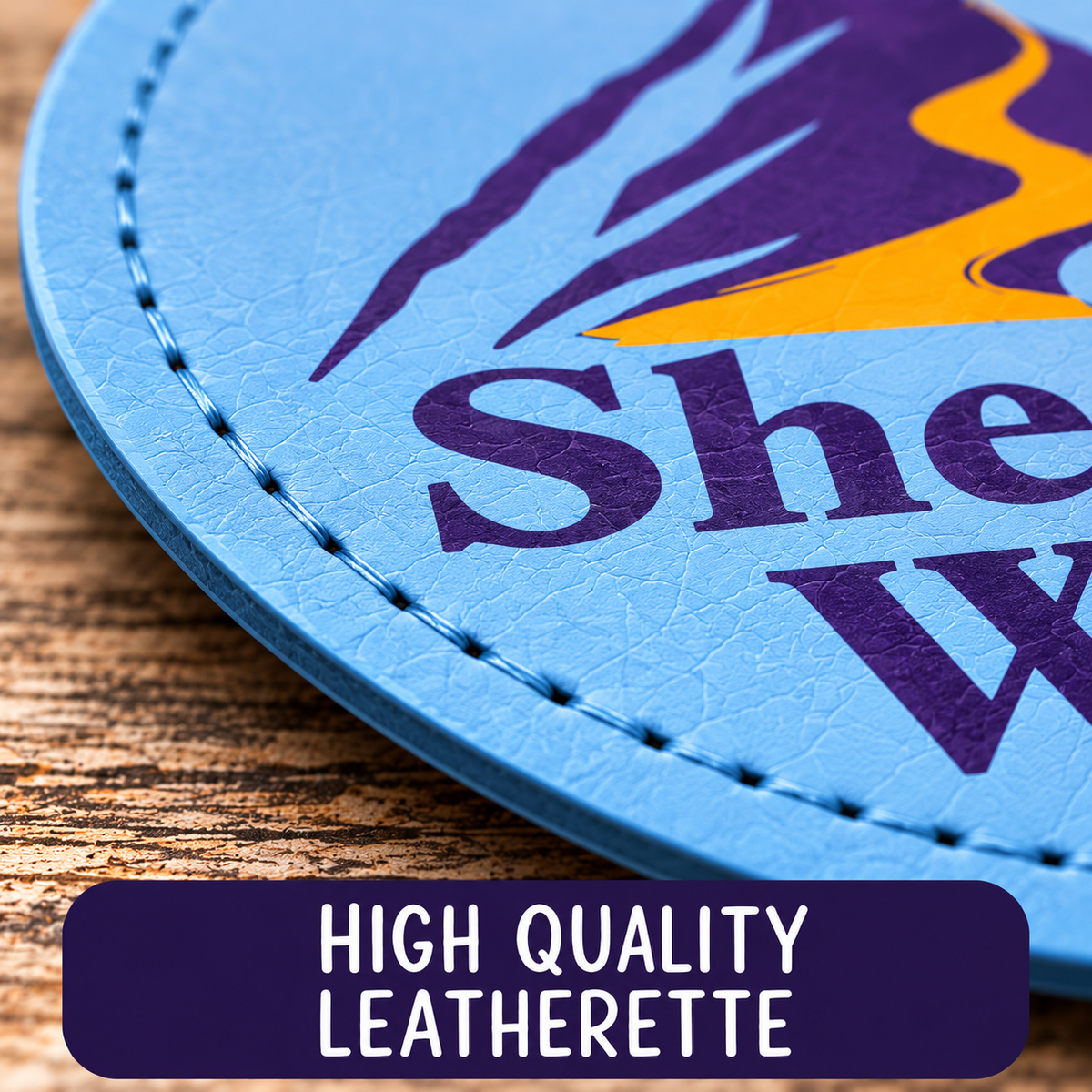 She Runs Wild Leatherette Patch