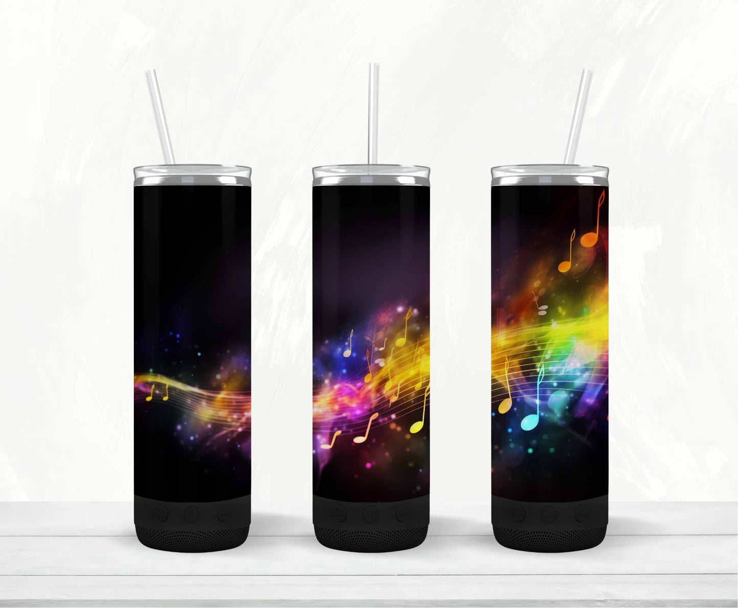 Music Color Burst Speaker Tumbler