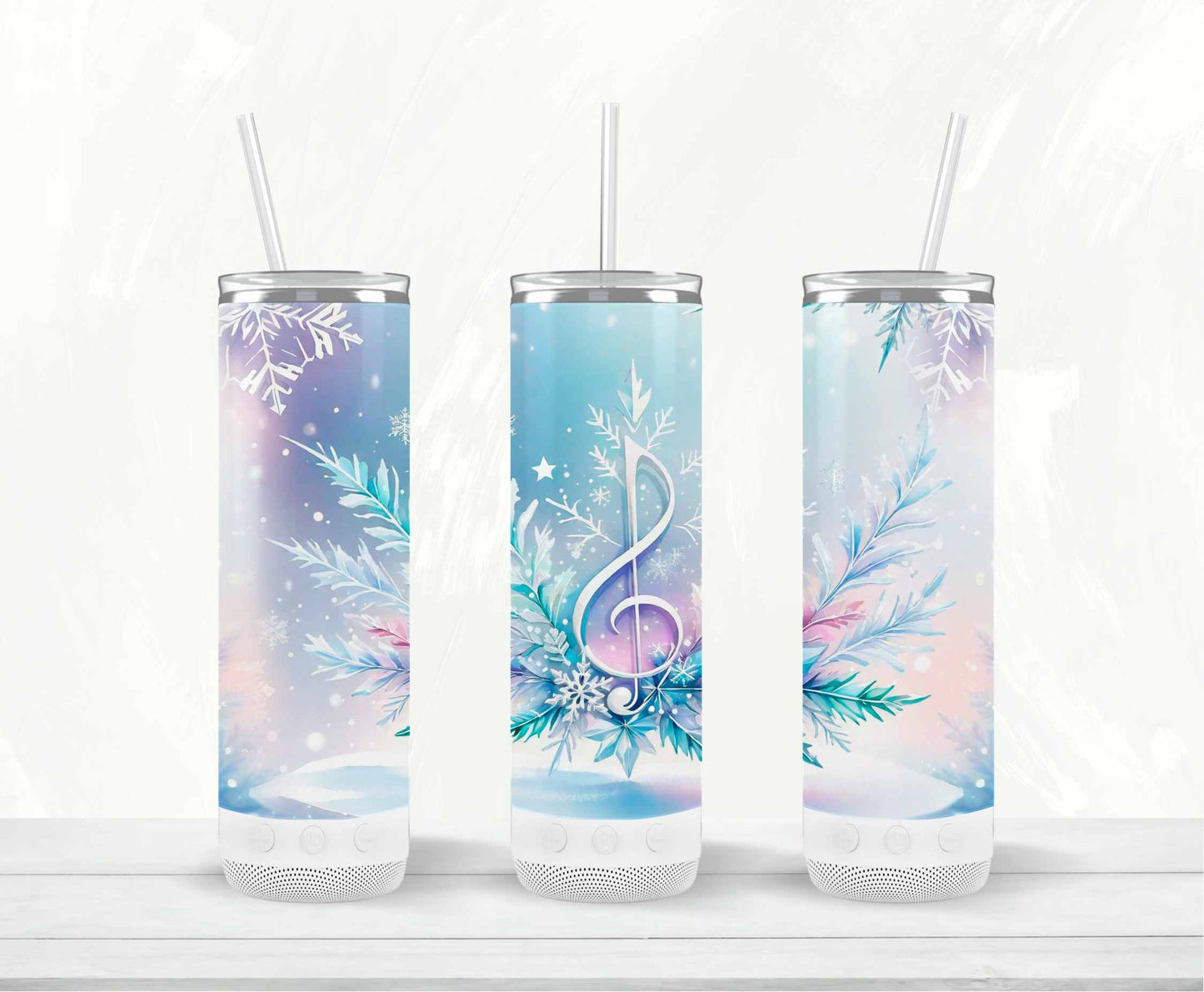 Pastel Musical Note Speaker Tumbler (V2)