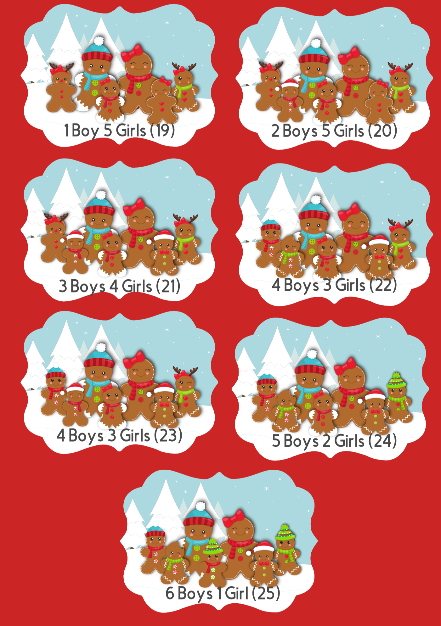 Gingerbread Family Personalized Ornament