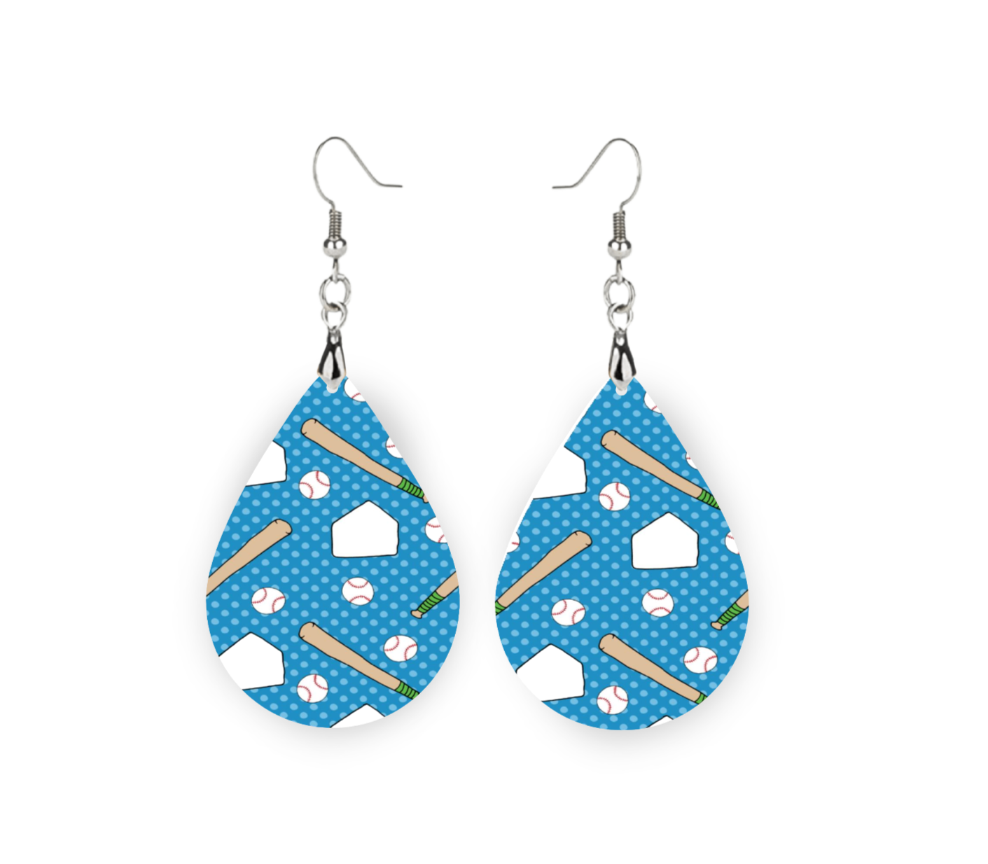 Home Plate Teardrop Earrings