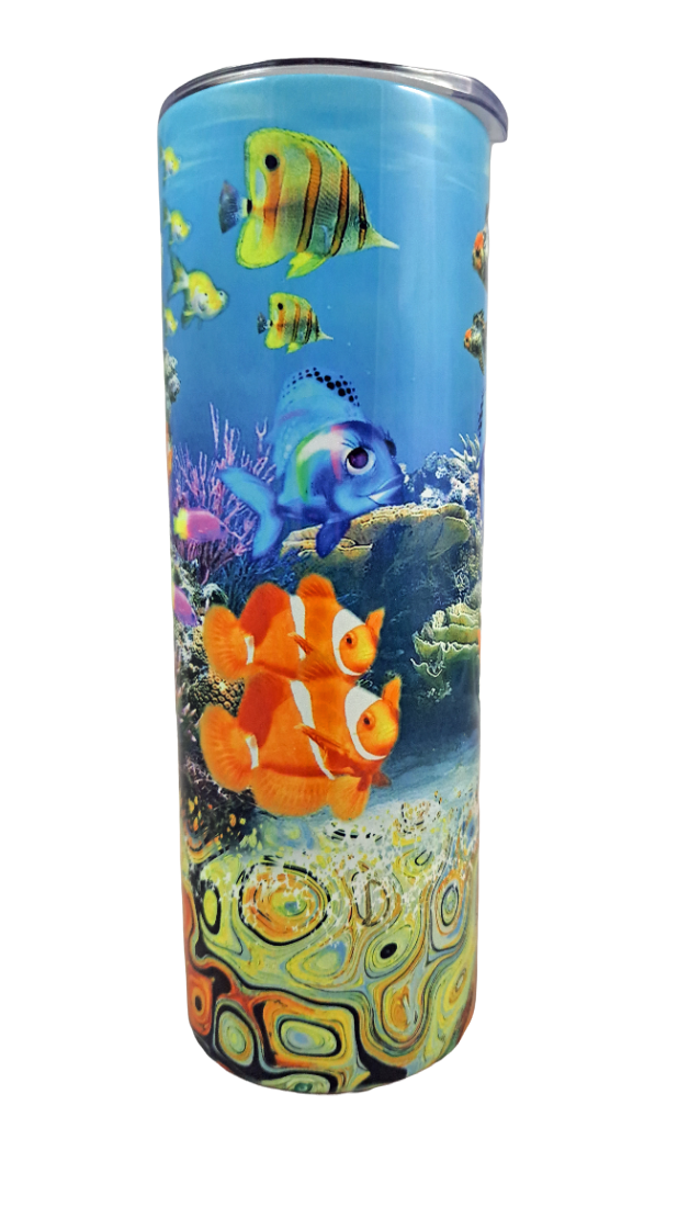 Aquarium Skinny Tumbler
