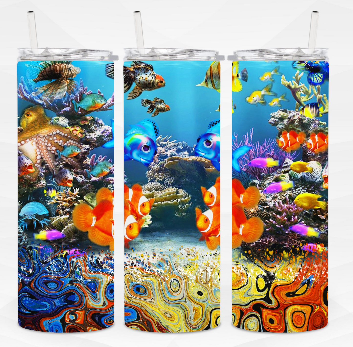 Aquarium Skinny Tumbler