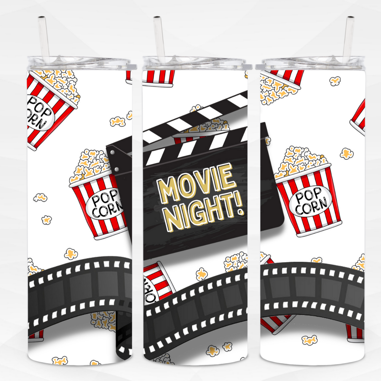 Movie Night Skinny Tumbler