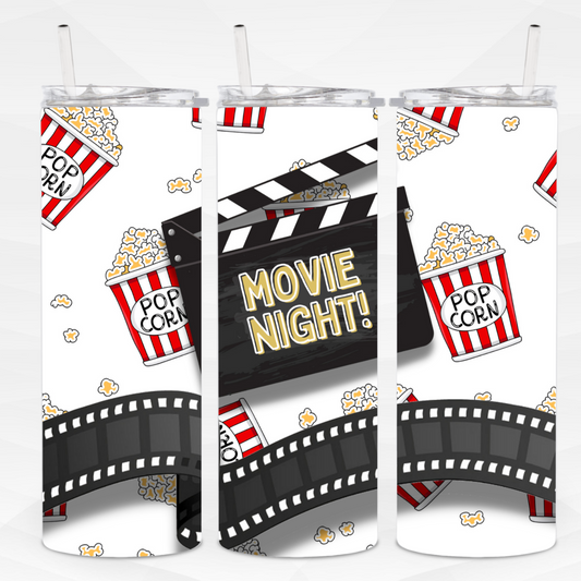 Movie Night Skinny Tumbler