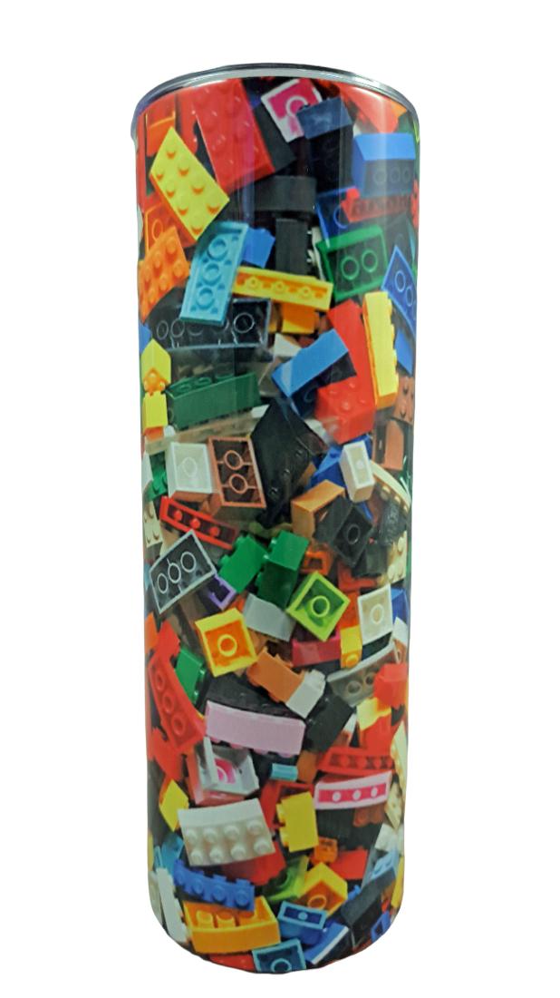 Small Blocks Skinny Tumbler