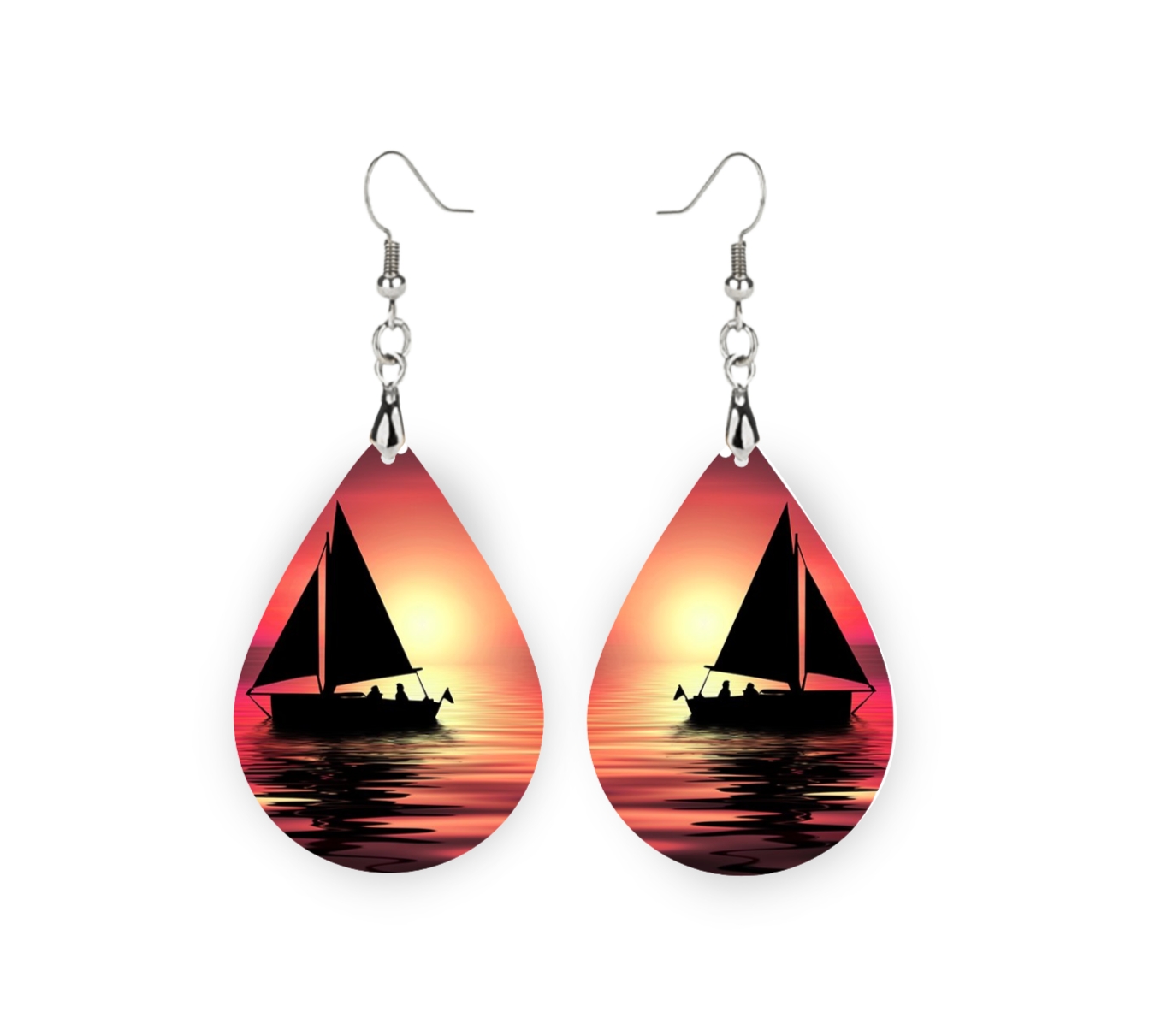 Sailboat Teardrop Earrings