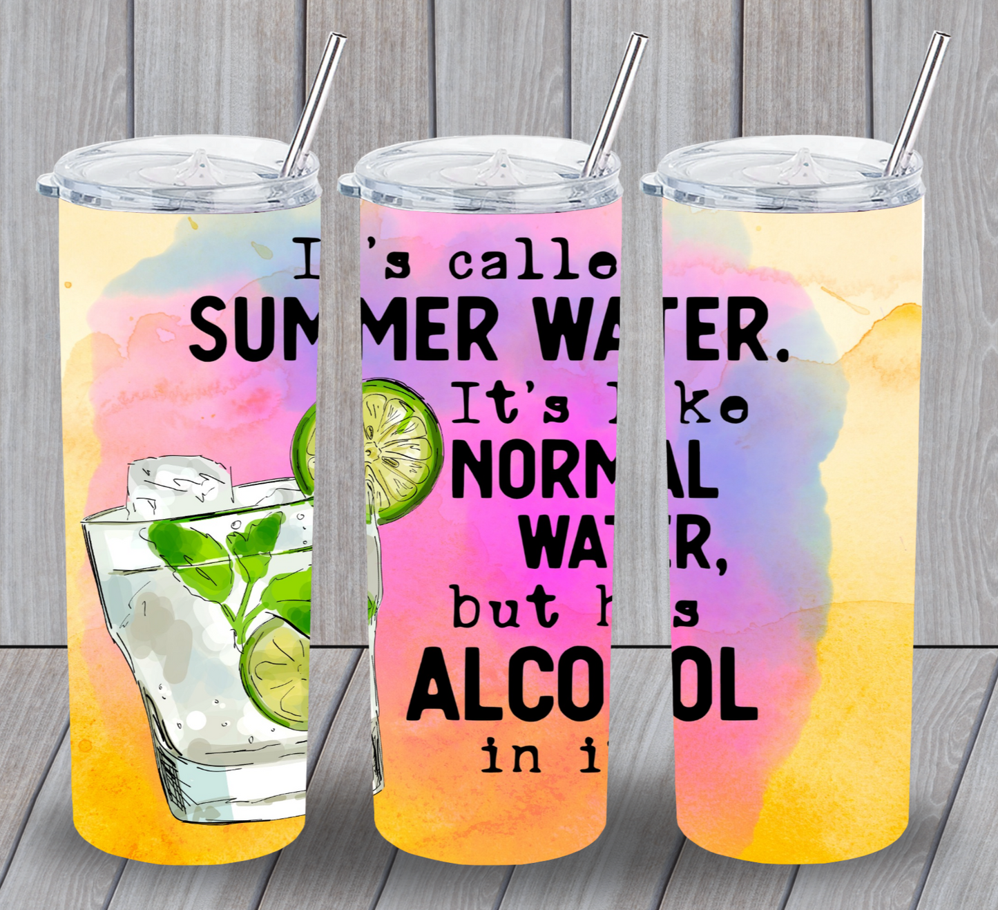 Summer Water Skinny Tumbler