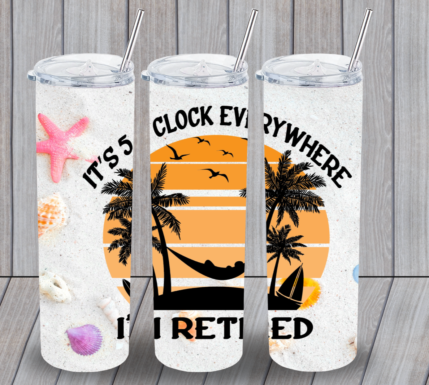 It's 5 O'Clock Everywhere Skinny Tumbler